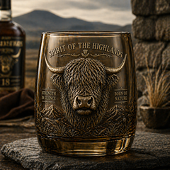 🐂Highland Heritage Whisky Glass