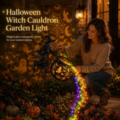 🧙♀️Halloween Witch Cauldron Garden Light