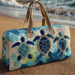 Blue Journey Quilted Duffle Bag NCU0NT10015