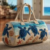 Blue Turtle Quilted Duffle Bag NCU0DK9885