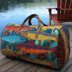 Fishing Quilted Duffle Bag NCU0VT259