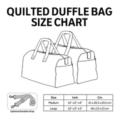 Wiggle Nose Quilted Duffle Bag NCU0PT9566