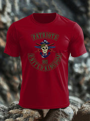 Britisches Veteranen-T-Shirt für Herren, kurzärmelig, aus Baumwolle imitiert