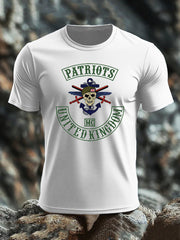 Britisches Veteranen-T-Shirt für Herren, kurzärmelig, aus Baumwolle imitiert