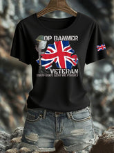 Women's British Veteran Iron On Short Sleeve T-Shirt