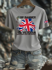Women's British Veteran Iron On Short Sleeve T-Shirt
