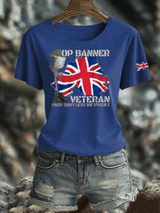 Women's British Veteran Iron On Short Sleeve T-Shirt