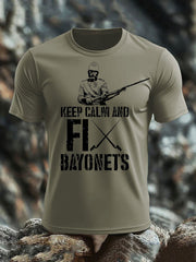 Men's British Veteran imitation cotton short-sleeved T-shirt