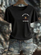 Women's British Veteran Iron On Short Sleeve T-Shirt