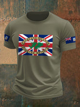 Men's Falklands War UK Flag Printed T-shirt