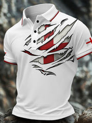 Herren-Freizeittops mit England-Flagge-Print