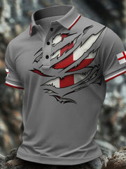 Herren-Freizeittops mit England-Flagge-Print