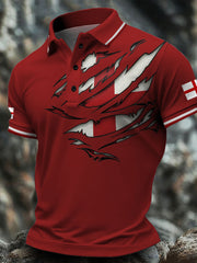 Herren-Freizeittops mit England-Flagge-Print
