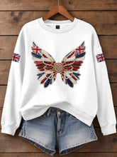 Women's British imitation diamond hot-drilling Printed Iron On Short Sleeve T-Shirt