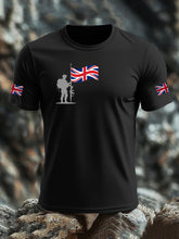 Men's British Veteran imitation cotton short-sleeved T-shirt