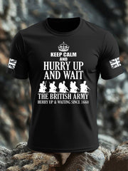 Men's British Veteran imitation cotton short-sleeved T-shirt