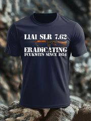 Britisches Veteranen-T-Shirt für Herren, kurzärmelig, aus Baumwolle imitiert