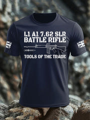 Britisches Veteranen-T-Shirt für Herren, kurzärmelig, aus Baumwolle imitiert