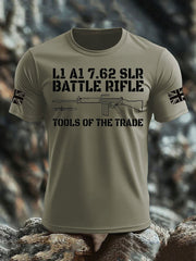Britisches Veteranen-T-Shirt für Herren, kurzärmelig, aus Baumwolle imitiert