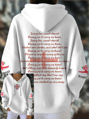 Women's England Rugby Lover Printed Hoodie