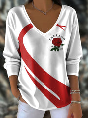 Women's England Rugby Lover Printed Tops