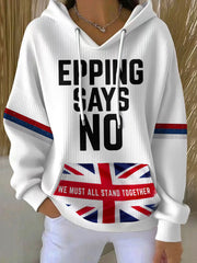 Damen-Hoodie mit Aufdruck „The Only Ways Is Epping“