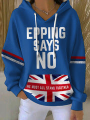 Damen-Hoodie mit Aufdruck „The Only Ways Is Epping“