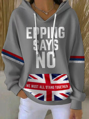 Damen-Hoodie mit Aufdruck „The Only Ways Is Epping“