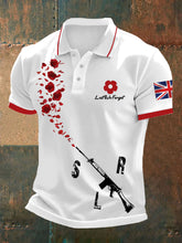 Britisches Poloshirt für Herren zum Gedenktag der Toten