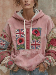 Mohnblumen-Hoodie zum Gedenktag der Frauen
