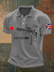 Britisches Poloshirt für Herren zum Gedenktag der Toten