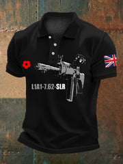 Britisches Poloshirt für Herren zum Gedenktag der Toten