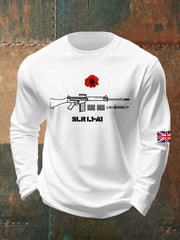 Herren-Sweatshirt mit Rundhalsausschnitt zum britischen Gedenktag
