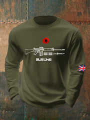 Herren-Sweatshirt mit Rundhalsausschnitt zum britischen Gedenktag