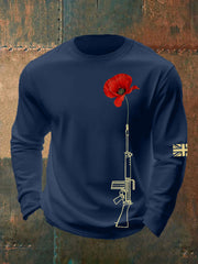 Herren-Sweatshirt mit Rundhalsausschnitt zum britischen Gedenktag