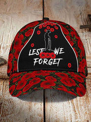 Unisex-Mütze mit Aufdruck „Lest We Forget“ zum Gedenktag