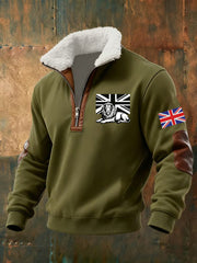 Men's Vintage British Lion Print Sweatshirt