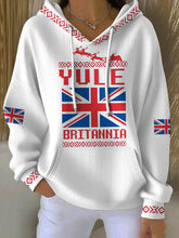 Damen-Hoodie mit Stonehenge-Motiv und Wintersonnenwende-Print (UK)