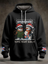 Men's UK Music Lover Funny Christmas Printed Hoodie