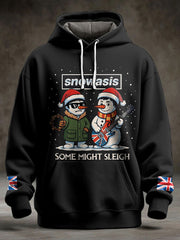 Lustiger Weihnachtspullover mit Aufdruck für britische Musikliebhaber