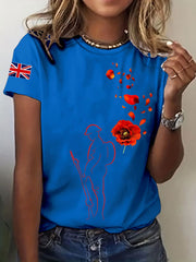 Women's Remembrance Day Lest We Forget Short Sleeve T-Shirt