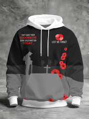 Herren-Hoodie zum Gedenktag „Damit wir nicht vergessen“
