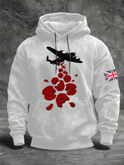 Oversized-Hoodie mit überschnittenen Schultern und Taschen im Stil eines Flugzeugs der Royal Air Force