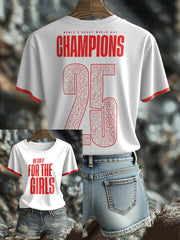 Women's England Rugby Lover Roses Printed T-shirt