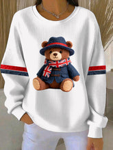 Lässiges Sweatshirt im britischen Stil für Damen mit Print