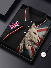 Men's Vintage England Flag Lion Casual Shirt