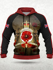 Men's Remembrance Day Lest We Forget Hoodie