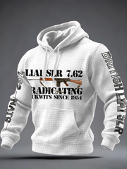 Men's L1A1 SLR 7.62 Print Checkered Cotton Hoodie