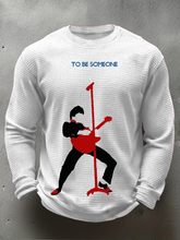 Men's Paul Weller of The Jam minimalist pop art Waffle Long Sleeve T-Shirt