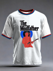 Herren-T-Shirt „The Modfather Paul Weller“ mit kurzen Ärmeln